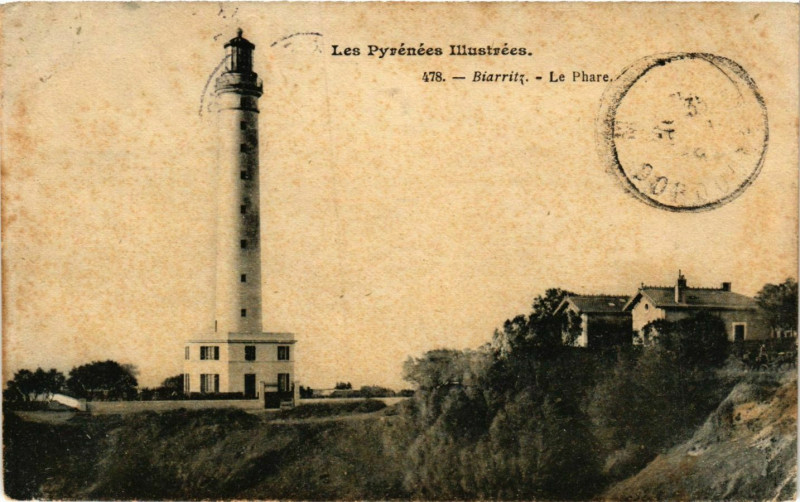 Carte postale ancienne Biarritz Le Phare Lighthouse Phare