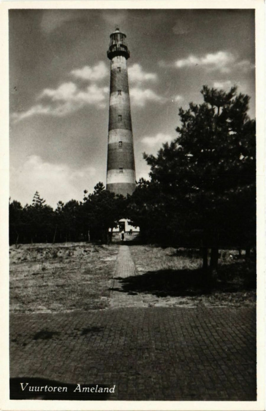 Carte postale ancienne Ameland Vuurtoren Lighthouse Phare
