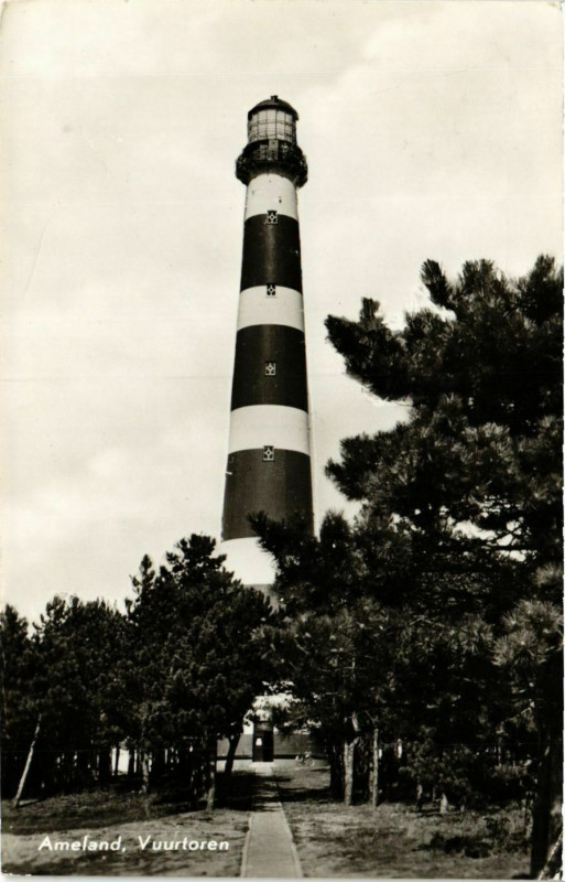 Carte postale ancienne Ameland Vuurtoren Lighthouse Phare