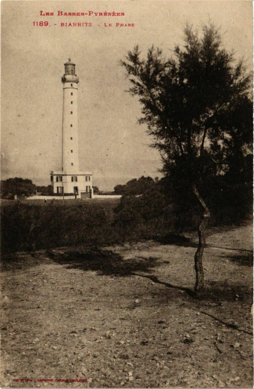 Carte postale ancienne Biarritz Le Phare Lighthouse Phare
