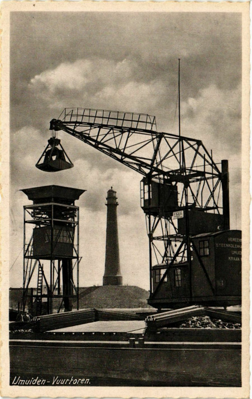 Carte postale ancienne Unuiden Vuurtoren Lighthouse Phare