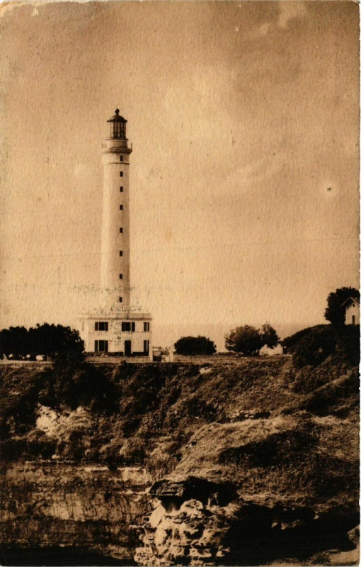 Carte postale ancienne Biarritz Le Phare Lighthouse Phare