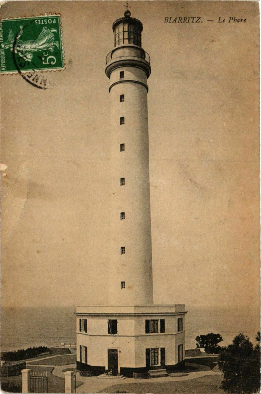 Carte postale ancienne Biarritz Le Phare Lighthouse Phare