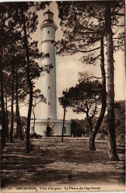 Carte postale ancienne Arcachon Le Phare du Cap Ferret Lighthouse Phare