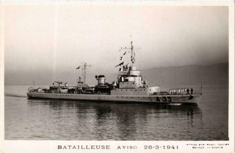 Carte postale ancienne Batailleuse Ships