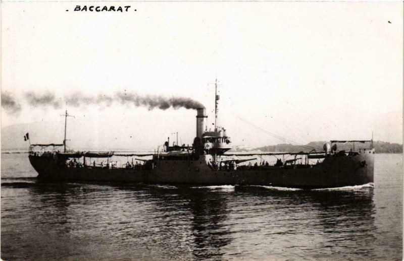 Carte postale ancienne Baccarat Ships