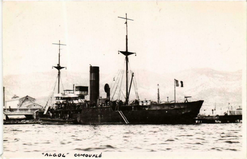 Carte postale ancienne Algol Camoufle Ships