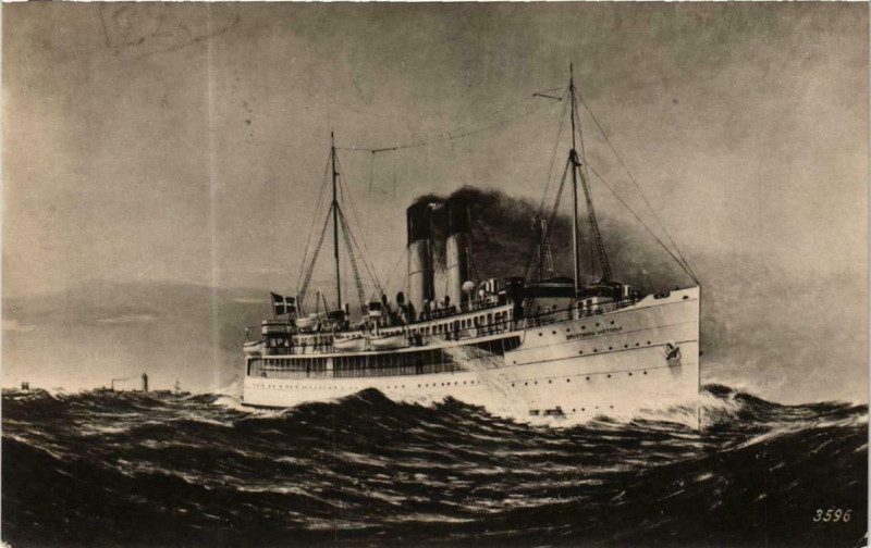Carte postale ancienne Angefärjan Drottning Victoria Ships