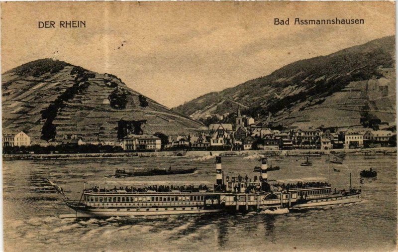 Carte postale ancienne Bad Assmannshausen Ships