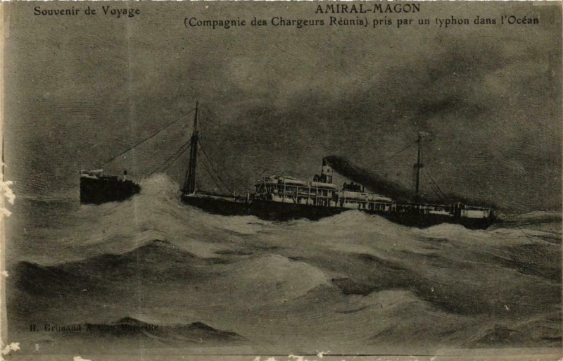 Carte postale ancienne Amiral-Magon' Ships