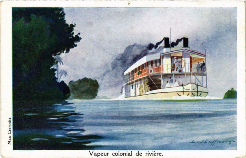 Carte postale ancienne Vapeur colonial de riviere Ships
