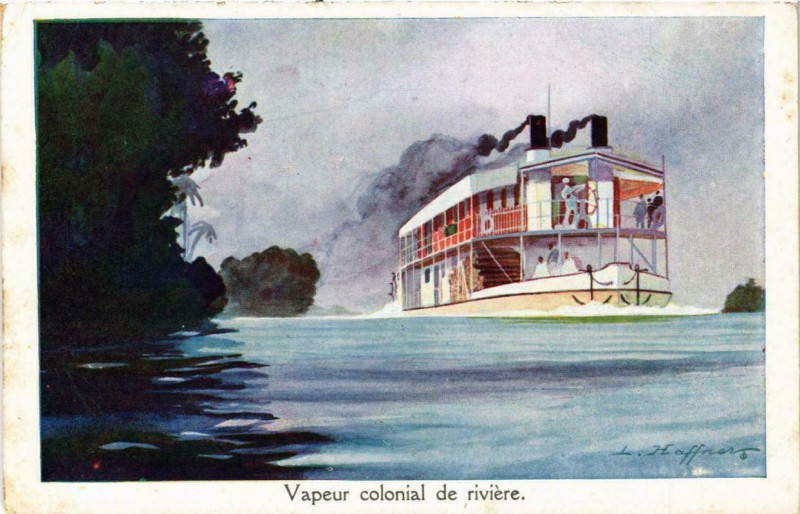 Carte postale ancienne Vapeur colonial de riviere Ships