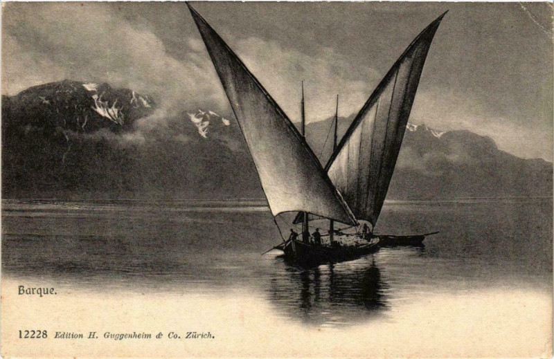 Carte postale ancienne Barque Ships