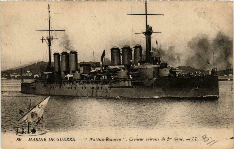 Carte postale ancienne Waldeck-Rousseau Ships