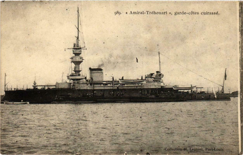 Carte postale ancienne Amiral-Trehouart Ships