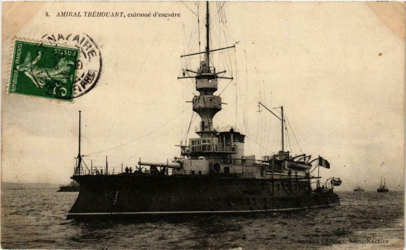 Carte postale ancienne Amiral-Trehouart Ships