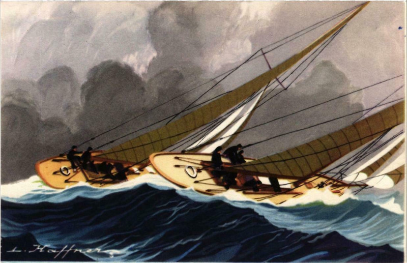 Carte postale ancienne Yachts Ships