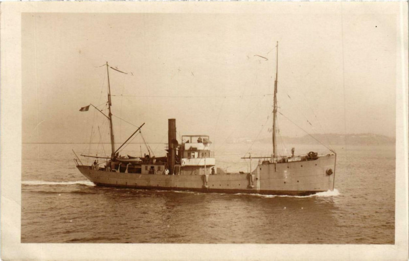 Carte postale ancienne Unidentified ship carte photo real photo Ships
