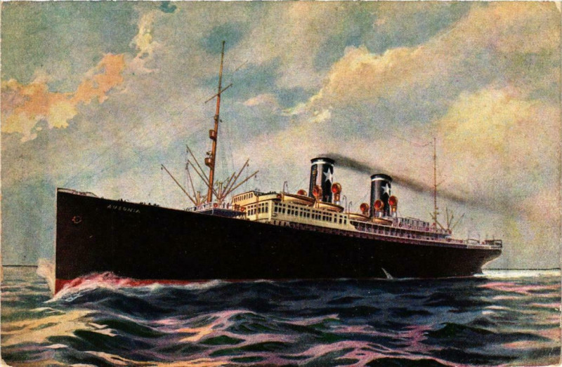 Carte postale ancienne Ausonia Ships
