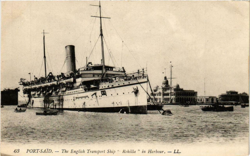 Carte postale ancienne Transport ship Rohilla Ships