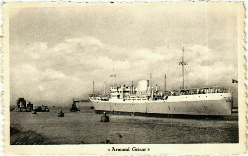 Carte postale ancienne Armand Grisar Ships
