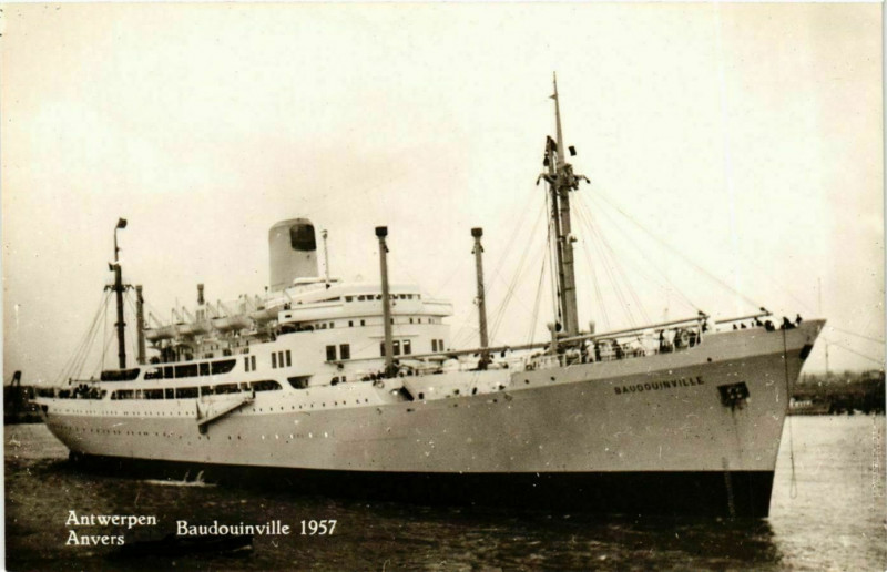 Carte postale ancienne Baudouinville - 1957 - Anvers Ships