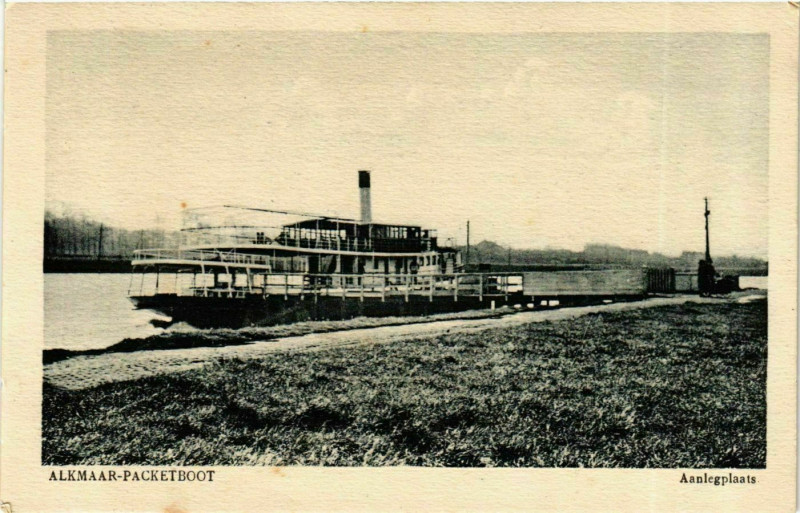 Carte postale ancienne Alkmaar-Packetboat Ships