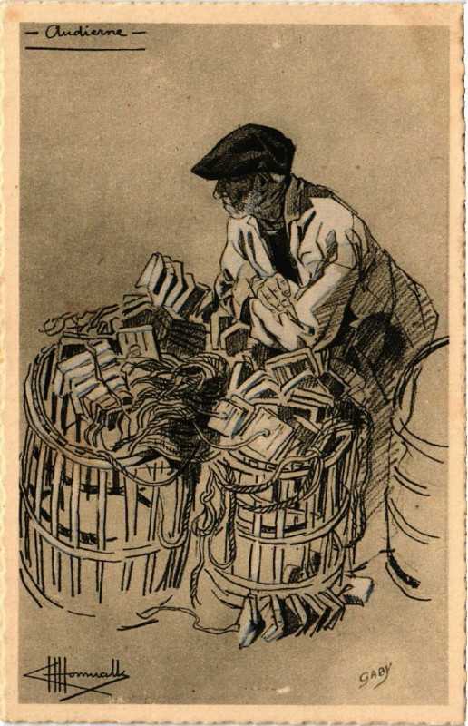 Carte postale ancienne Types et Costumes de France - Audierne - Finistere - Folklore