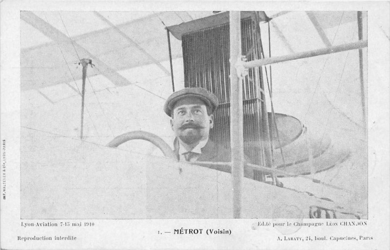 Carte postale ancienne Aviation Metrot