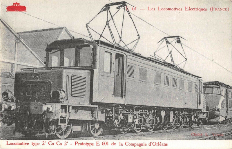 Carte postale ancienne Theme Train Les Locomotives Electriques Locomotive 2 Co Co Prototype