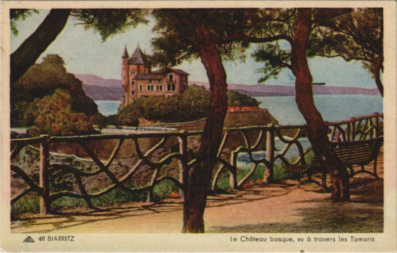 Carte postale ancienne Biarritz Chateau Basque France à Biarritz