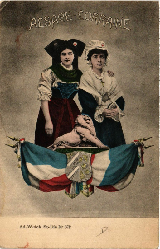 Carte postale ancienne Alsace - Lorraine - Folklore - Types