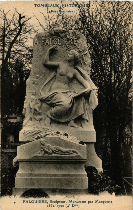 Carte postale ancienne Le Père-Lachaise - Falguière à Paris 20e