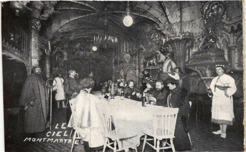 Carte postale ancienne Le Ciel - Montmartre à Paris 9e