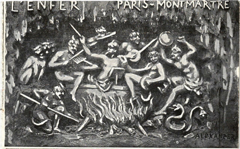 Carte postale ancienne L'Enfer à Paris 9e