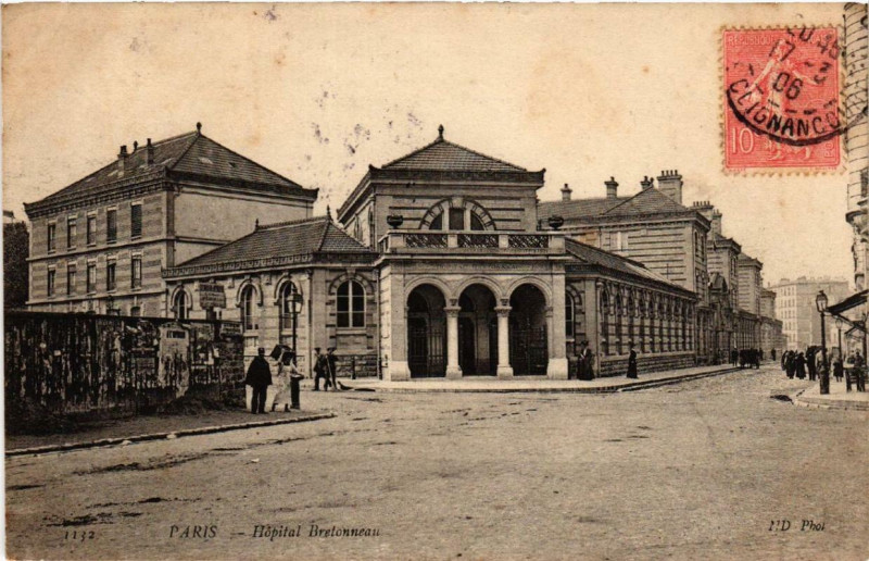 Carte postale ancienne Hôpital Bretonneau à Paris 18e