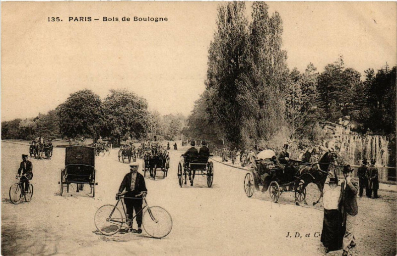 Carte postale ancienne Bois de Boulogne à Paris 16e