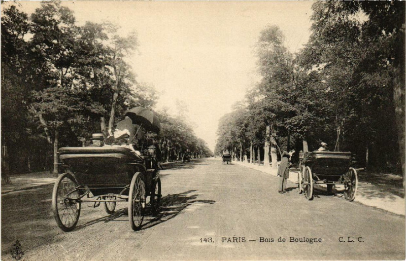 Carte postale ancienne Bois de Boulogne à Paris 16e