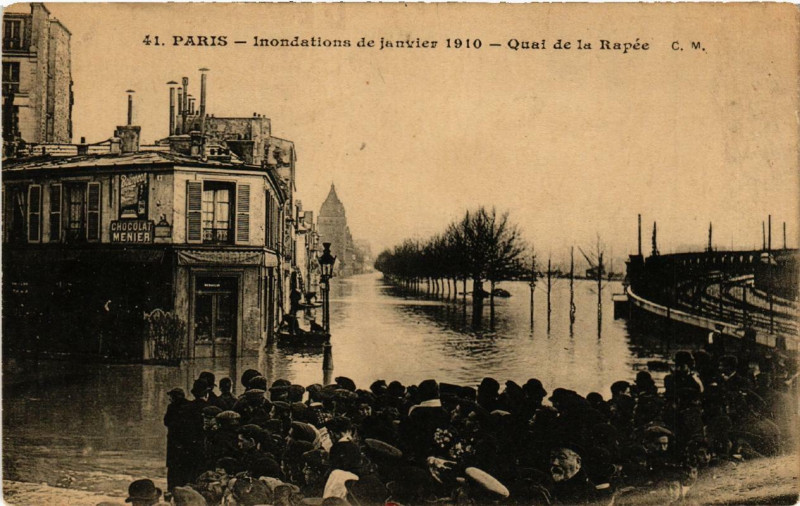 Carte postale ancienne Paris 12e Quai de la Rapée à Paris 12e