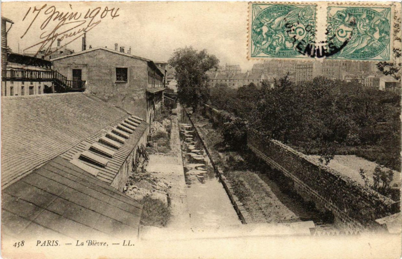Carte postale ancienne Paris 13e La Bievre à Paris 13e