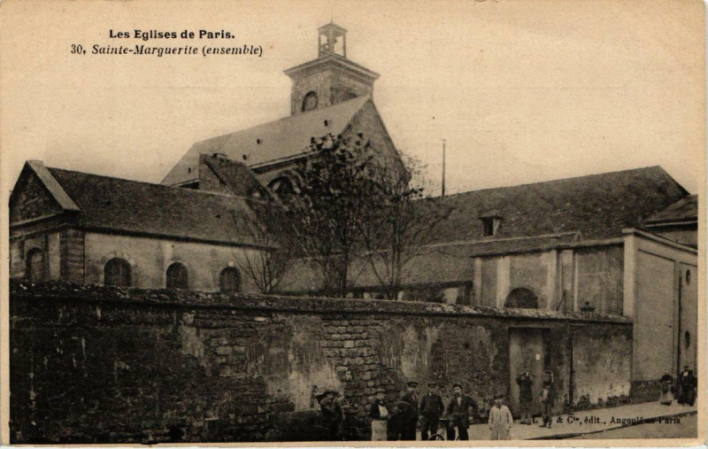 Carte postale ancienne Les Eglises de Paris. 30. Sainte-Marguerite ensemble à Paris 11e