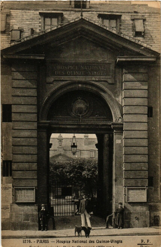 Carte postale ancienne Paris 12e Hospice National des Quinze-Vingts à Paris 12e