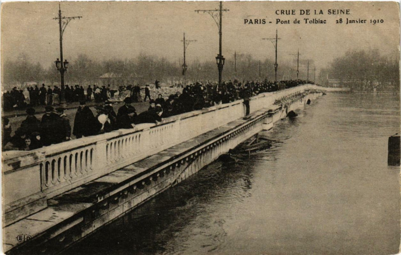 Carte postale ancienne Paris 12e Pont de Tolbiac à Paris 12e