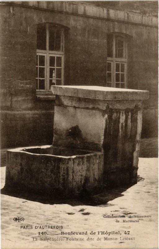 Carte postale ancienne Paris 13e 47 Boulevard de l'Hopital. La Sapetriere à Paris 13e