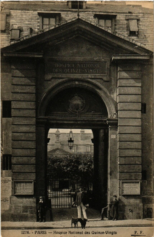 Carte postale ancienne Paris 12e Hospice National des Quinze-Vingts à Paris 12e