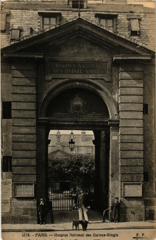 Carte postale ancienne Paris 12e Hospice National des Quinze-Vingts à Paris 12e