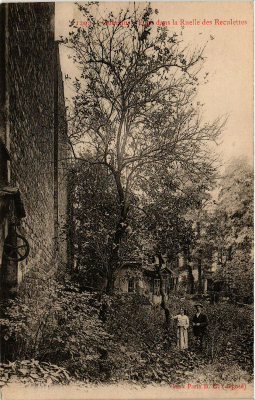 Carte postale ancienne Paris 13e Gobelins. Eden Dans la Ruelle des Reculettes à Paris 13e