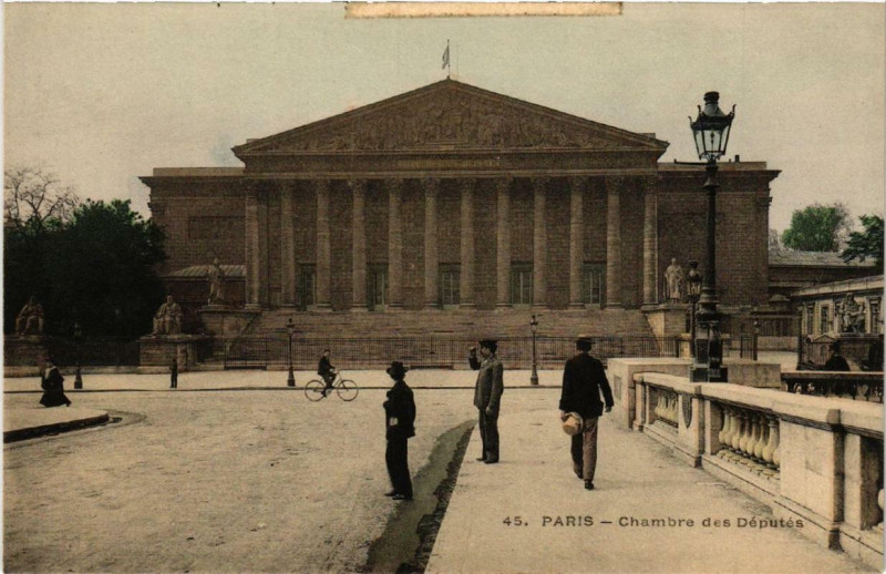 Carte postale ancienne Paris 7e Chambre des Deputes à Paris 7e