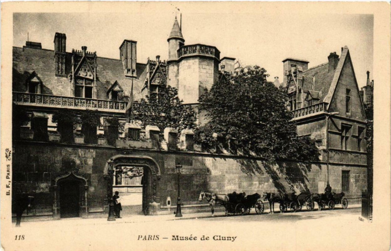 Carte postale ancienne Paris 5e Musée de Cluny à Paris 5e