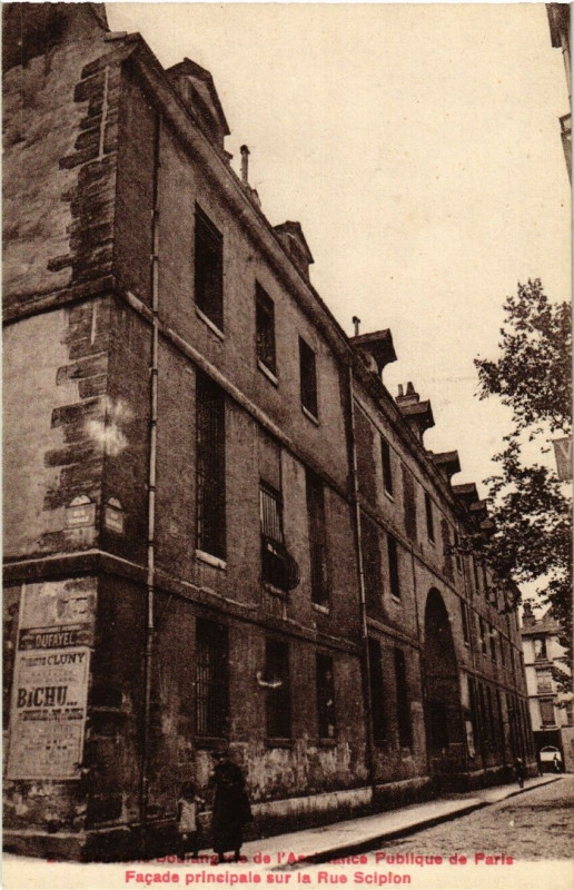 Carte postale ancienne Boulangerie de l'Assistance Publique - Façade principale à Paris 5e
